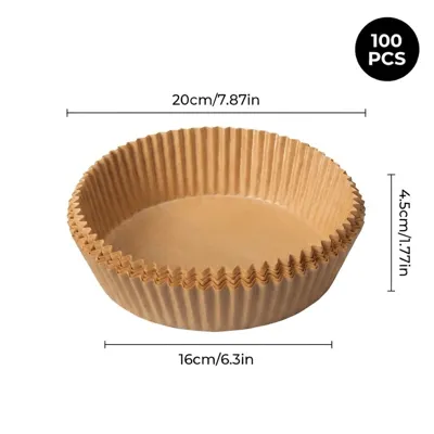 100 PCS Air Fryer Parchment Paper