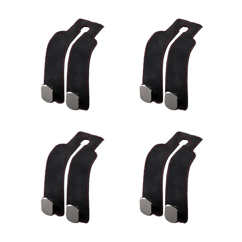 Suede Leather Car Seat Hook