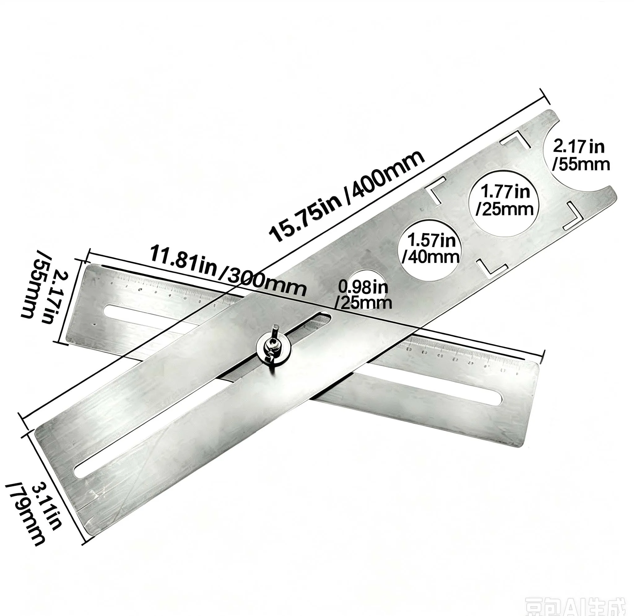 Stainless Steel Adjustable Tile Hole Locator